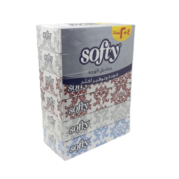 Softy 2-Ply Facial Tissue 6x70 Sheets