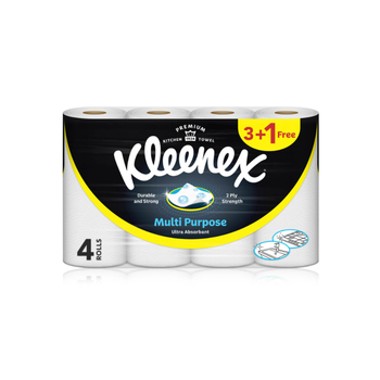 Kleenex Multi-Purpose 2-Ply Kitchen Towel 4x80 Sheets
