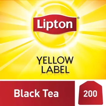 ليبتون شاي أسود بالعلامة الصفراء 200قطعة
