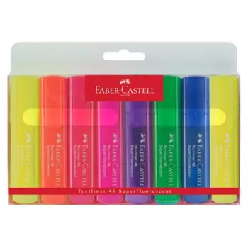Faber Castell Textliner 46 Superfluor Wallet 8 Pieces
