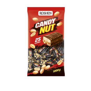 Roshen Candy Nut Nougat And Soft Caramel With Peanuts 1000g