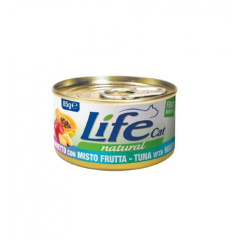 Life Cat Natural Tuna with Mixed Fruit 24x85g