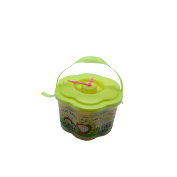 من الطين بألوان مختلفة في دلو بلاستيكي للفنان 12قطعة