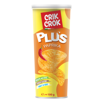 Crik Crok Plus Paprika Chips Gluten-Free 100g