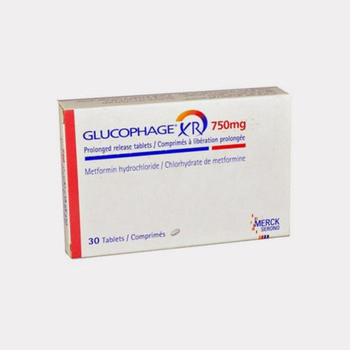 Merck Glucophage XR Metformin Tablets 750mg 30 Count