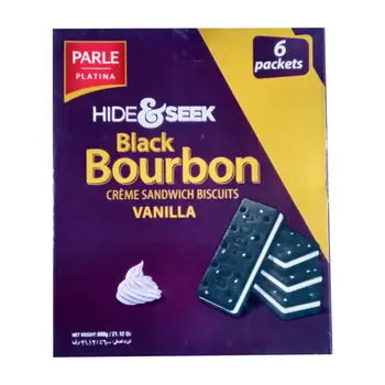 بارل هايد آند سيك ساندويتش بوربون بكريمة الفانيليا 600جرام