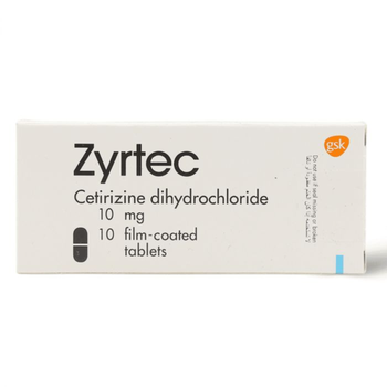 Zyrtec Cetirizine 10mg Tablets 10 Count