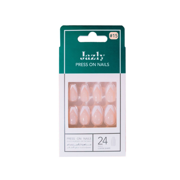 Jazly Coffin Shape Press-On Nails #15 24 Pieces