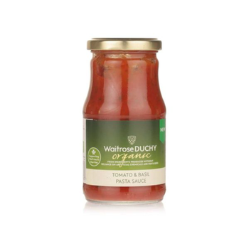 Waitrose Duchy Organic Tomato & Basil Pasta Sauce 290g