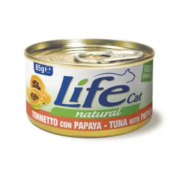 Life Cat Natural Tuna & Papaya Cat Food 24x85g