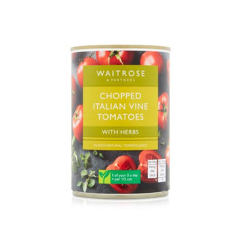 Waitrose Chopped Italian Tomatoes with Herbs 400g