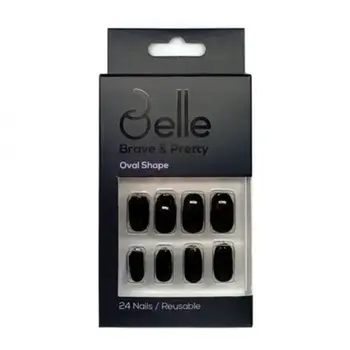 بريف آند بريتي أظافر صناعية الشكل البيضاوي 24قطعة