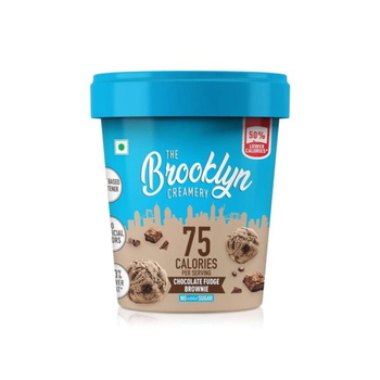 The Brooklyn Creamery Chocolate Fudge Brownie Ice Cream, 450ml