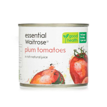 Waitrose Essential Plum Tomatoes in Juice 230g