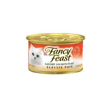 بورينا فانسي فيست طعام رطب للقطط باتيه السلمون 85جرام