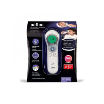 براون ترمومتر يعمل عن بعد أو باللمس للأطفال والكبار 1قطعة