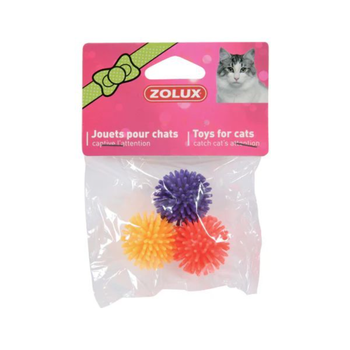 زولكس ألعاب القطط 3 كرات النجوم ملونة 4سم