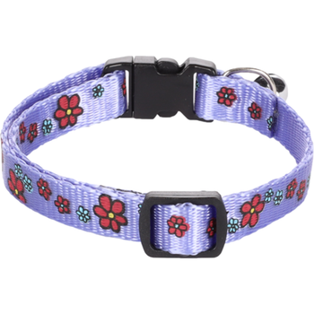 Purple Cat Collar with Patterns 30cm