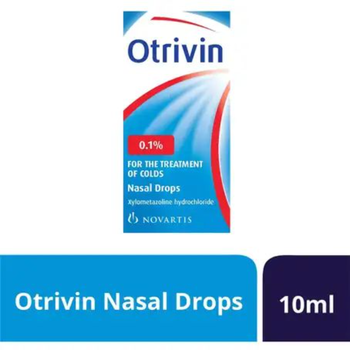 Otrivin Nasal Drops 0.1% Xylometazoline 10ml
