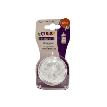 4 U BABY Natural Wide-Neck Nipple 6m+