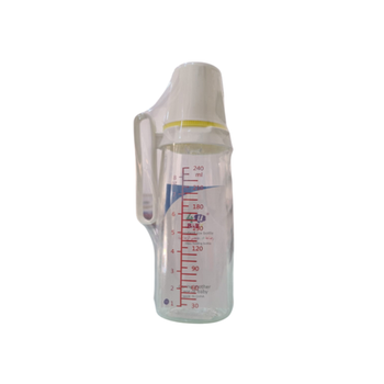 فوريو رضاعة أطفال زجاج بمقبض 240مل