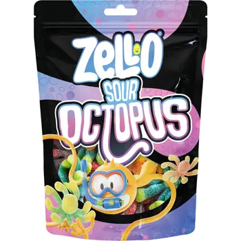Zello Sour Octopus Candy 80g