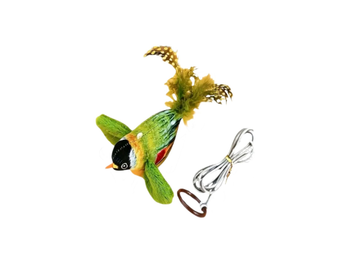 سيفن بيرد لعبة تفاعلية للقطط و الكلاب على شكل طائر مع حبل بألوان متعددة 1قطعة