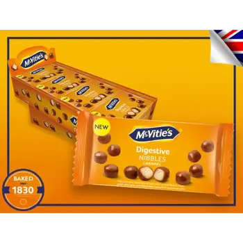 McVitie's Caramel Digestive Nibbles 12x45g