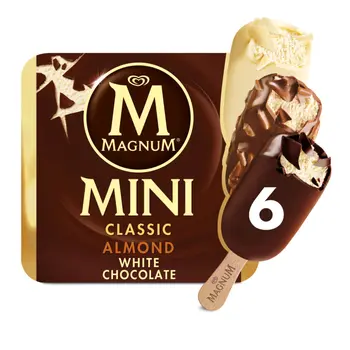 Magnum Mini Almond & White Chocolate Ice Cream 6x55ml