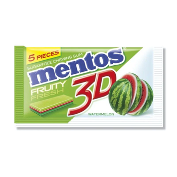 Mentos 3D Watermelon Sugar-Free Gum 5x8.5g