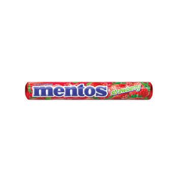 Mentos Strawberry Chewy Candy Roll 14 Pieces
