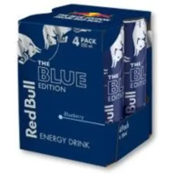 Red Bull Blue Edition Blueberry Energy Drink 4x250ml