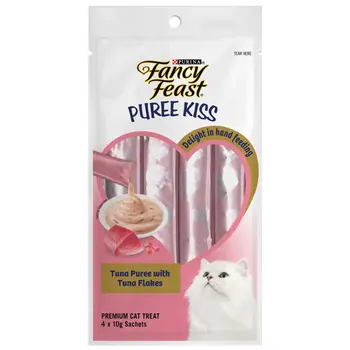 Fancy Feast Tuna Puree Cat Treat 4x10g