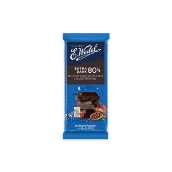 E.Wedel Extra Dark Chocolate 80% Cocoa 80g