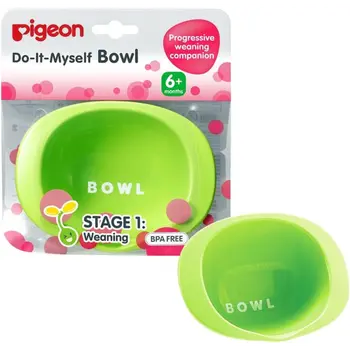 Pigeon Do-It-Myself Green Bowl BPA-Free