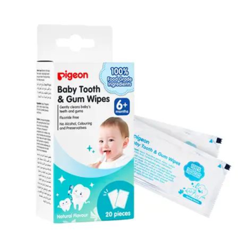 Pigeon Natural Baby Tooth & Gum Wipes 20 Pieces
