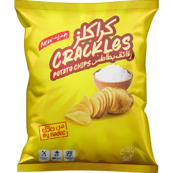 نادك كراكليز رقائق بطاطس بطعم الملح 155جرام