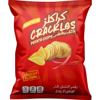 نادك كراكليز رقائق بطاطس بطعم الفلفل الحار 155جرام