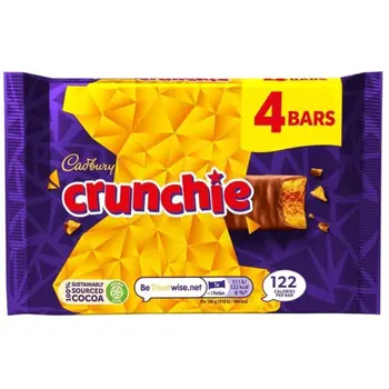 Cadbury Crunchie Bars 4x104.4g