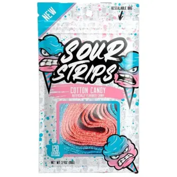 Sour Strips Cotton Candy 96g