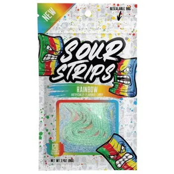 Sour Strips Rainbow 96g