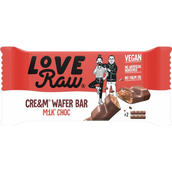 Loveraw Cre&M Filled Choc Wafer Bar 43g
