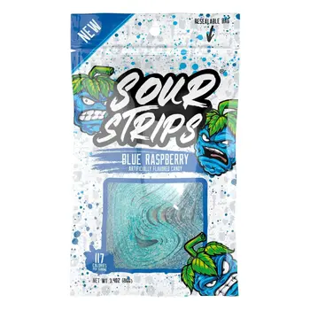 Sour Strips Blue Raspberry 96g