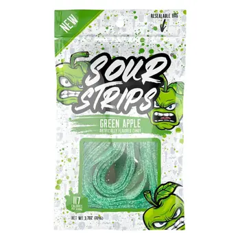 Sour Strips green Apple 96g