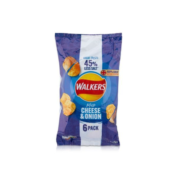 Walkers Mild Cheese & Onion Crisps 6x150g