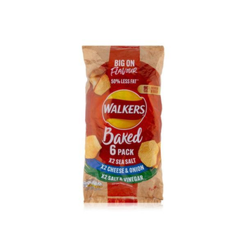 Walkers Baked Variety Multipack Crisps 6x132g