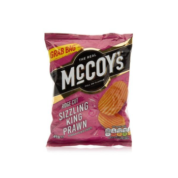Mccoy's Sizzling King Prawn Crisps 45g