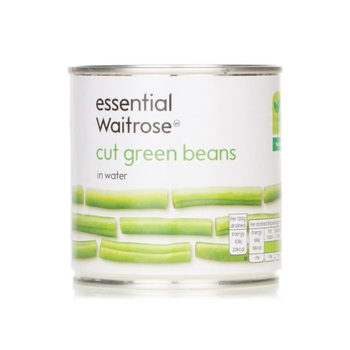 Waitrose Essential Cut Green Beans in Water 400g