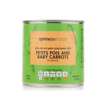 Spinneys Food Petit Pois & Baby Carrots 400g