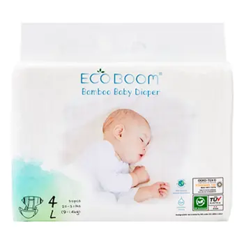 Eco Boom Bamboo Baby Diapers L 30 Pieces
